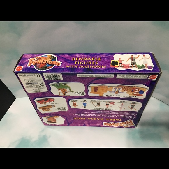 THE FLINTSTONES 1993 Bendable Figure 6 Pc Set - Picture 8 of 12